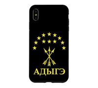Adygea Flag Design with Yellow Stars Great Circassian Adiga Coque pour iPhone XS Max