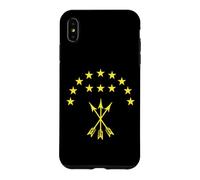 Adygea Flag Design with Yellow Stars Great Circassian Adiga Coque pour iPhone XS Max