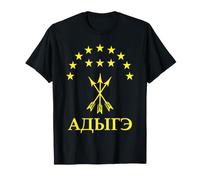 Adygea Flag Design with Yellow Stars Great Circassian Adiga T-Shirt