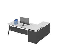 ADYHBFGT Table d'écriture moderne pour PC, bureau de président, bureau d'étude, bureau d'étude, bureau de travail (gauche, 180 x 80 x 75 cm)