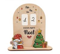 Adzif.biz Le sticker de decoration Calendrier “Nombre de Dodos Avant Noël” - Compte à rebours ludique pour Enfants - Décoration de Noël à Poser
