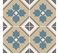 Adzif.biz Le sticker de decoration - Carreau de Sol Stickers - Sticker Autocollant - Adhésif pour carrelage interieur - Recouvrir Faience salle de bain et cuisine - Design: GOLD - 25x25 cm