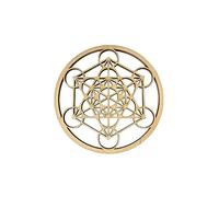 Adzif.biz Le sticker de decoration - Décoration Murale Spirituelle Fleur de Vie, Fleur de Lotus, Arbre de Vie - Bois ou plexigglass, diamètre 29 cm