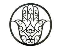 Adzif.biz Le sticker de decoration - Dessous de Verre Orientaux. Bois ou Verre Acrylique, Lot de 4 ou 6. Décoration Main Fatma. Symbole Islam.Deco Ramadan.Decoration Table Aïd.