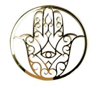 Adzif.biz Le sticker de decoration - Dessous de Verre Orientaux. Bois ou Verre Acrylique, Lot de 4 ou 6. Décoration Main Fatma. Symbole Islam.Deco Ramadan.Decoration Table Aïd.