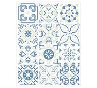 Adzif.biz Le sticker de decoration - FRESHNIGHT - Dimensions d'un Sticker : 15 x 15 cm / 150 x 150 mm - Autocollants de Carreaux Adhésif - 12 Pièces Autocollants Adhesifs Carrelage