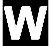 Adzif.biz Le sticker de decoration - Lettre Décorative Plexigglas Blanc. Lettrage Adhésif Plastique Plexigglas. Lettre Autocollante pour Prénom, Décoration Mariage, Enseigne