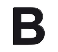 Adzif.biz Le sticker de decoration - Lettre Décorative Verre Acrylique Noir. Lettrage Adhésif Verre Synthétique. Lettre Autocollante pour Prénom, Décoration Mariage, Enseigne