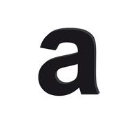 Adzif.biz Le sticker de decoration - Lettre Décorative Verre Acrylique Noir. Lettrage Adhésif Verre Synthétique. Lettre Autocollante pour Prénom, Décoration Mariage, Enseigne