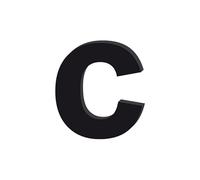 Adzif.biz Le sticker de decoration - Lettre Décorative Verre Acrylique Noir. Lettrage Adhésif Verre Synthétique. Lettre Autocollante pour Prénom, Décoration Mariage, Enseigne