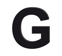 Adzif.biz Le sticker de decoration - Lettre Décorative Verre Acrylique Noir. Lettrage Adhésif Verre Synthétique. Lettre Autocollante pour Prénom, Décoration Mariage, Enseigne