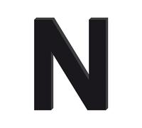 Adzif.biz Le sticker de decoration - Lettre Décorative Verre Acrylique Noir. Lettrage Adhésif Verre Synthétique. Lettre Autocollante pour Prénom, Décoration Mariage, Enseigne