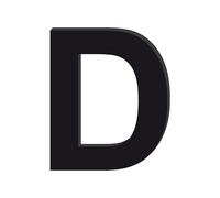 Adzif.biz Le sticker de decoration - Lettre Décorative Verre Acrylique Noir. Lettrage Adhésif Verre Synthétique. Lettre Autocollante pour Prénom, Décoration Mariage, Enseigne