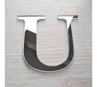 Adzif.biz Le sticker de decoration, Lettre Miroir Argent Décorative verre acrylique, Lettrage Argent Adhésif Plastique, Lettre Autocollante Prénom, Déco Mariage, Enseigne