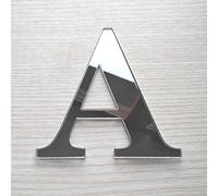 Adzif.biz Le sticker de decoration, Lettre Miroir Argent Décorative verre acrylique, Lettrage Argent Adhésif Plastique, Lettre Autocollante Prénom, Déco Mariage, Enseigne