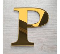 Adzif.biz Le sticker de decoration Lettre Miroir Or Décorative Plexigglas. Lettrage Or Adhésif Plastique. Lettre Autocollante pour Prénom, Décoration Mariage, Enseigne