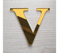 Adzif.biz Le sticker de decoration Lettre Miroir Or Décorative Plexigglas. Lettrage Or Adhésif Plastique. Lettre Autocollante pour Prénom, Décoration Mariage, Enseigne