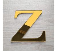 Adzif.biz Le sticker de decoration - Lettre Miroir Or Décorative Plexigglas. Lettrage Or Adhésif Plastique. Lettre Autocollante pour Prénom, Décoration Mariage, Enseigne