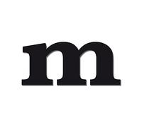 Adzif.biz Le sticker de decoration - Lettres Aluminium pour enseigne couleur noir police Baskerville épaisseur 3mm. Lettres géantes à fixer