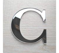 Adzif.biz Le sticker de decoration - Lettres Miroir Adhésif - Lettre C - Hauteur 10 cm - Initiale Autocollante - Alphabet miroir - Décoration Plexi Miroir - Alphabet 26 Lettres