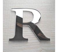 Adzif.biz Le sticker de decoration - Lettres Miroir Adhésif - Lettre R - Hauteur 15 cm - Initiale Autocollante - Alphabet miroir - Décoration Plexi Miroir - Alphabet 26 Lettres