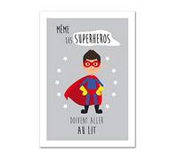 Adzif.biz Le sticker de decoration Poster Papier Super Héros - Dimensions 30 x 40 cm - Papier Brillant Non Adhésif