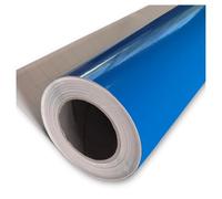 Adzif.biz Le sticker de decoration - Rouleau adhésif Bleu Paradis aspect brillant 123 cm x 5 m, vinyl autocollant multi usage vendu au mètre, adhésif de décoration au mètre
