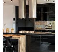 Adzif.biz Le sticker de decoration Rouleau adhésif - Papier Peint Autocollant - Noir Brillant (1 m x 61,5 cm)