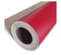 Adzif.biz Le sticker de decoration - ROULEAU ADHÉSIF ROUGE ASPECT MAT 123 CM X 5M. VINYL AUTOCOLLANT MULTI USAGE VENDU AU MÈTRE. ADHÉSIF DE DÉCORATION AU MÈTRE