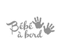 Adzif.biz Le sticker de decoration - Sticker Bebe A Bord Petites Mains (J0123)
