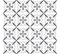 Adzif.biz Le sticker de decoration - Sticker Carrelage Autocollant - Modèle : ELI GREY - 30 x 30 cm / 300 x 300 mm - Autocollants pour Carreaux de Sol