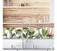 Adzif.biz Le sticker de decoration - Sticker Crédence - Jungle - Dimensions 90 cm x 70 cm