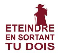 Adzif.biz Le sticker de decoration - Sticker Interrupteur - Dessin animé - Aspect Brillant Rouge Pourpre