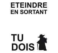 Adzif.biz Le sticker de decoration - Sticker Interrupteur - Star Wars - Aspect Mat Noir