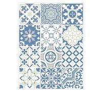 Adzif.biz Le sticker de decoration - Stickers Carreaux Muraux - FRESHMONKEY - Dimensions d'un Sticker : 20 x 20 cm / 200 x 200 mm - Planche de 12 Autocollants Adhesifs Carrelage