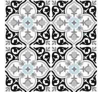 Adzif.biz Le sticker de decoration - Stickers carrelage Autocollant Adhésif Mural - Carrelage Credence Cuisine - Modèle : LAGON BLUE - 25x25 cm