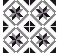 Adzif.biz Le sticker de decoration - Stickers pour Carreau Sol - Carrelage adhesif Sol - Autocollant Sticker Carrelage - Salle de Bains et Cuisine - Design: ROSALY - 30x30 cm