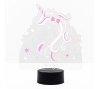 Adzif.biz Le sticker de decoration - Veilleuse Licorne Personnalisable, Lampe Licorne, Décoration Licorne, Lampe Licorne Personnalisable, Lumière d'ambiance Licorne pour Chambre Fille