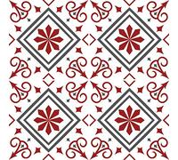 Adzif.biz Stickers carrelage - Salle de Bain et Cuisine I Film Amovible décoratif Carreaux pour sol - Enjolivement de Salle de Bains I Carrelage adhésif - Modèle : BALI 20x20 cm I Vendu à l’unité