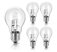 ADZJOY Ampoule halogène A55 E27 220V 28W 42W 53W 70W 100W 95x55mm 3000K, lampe de remplacement transparente adaptée à la lampe à incandescence, 10 pièces(100W)