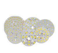 ADZJOY Plaque de Base en Aluminium 3-36 W avec Perles Rondes for Ampoule de plafonnier, Panneau de Modification de Source Lumineuse, Panneau Lumineux LED SMD 5730(Neutral White,5pcs 18W(85MM))