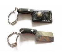 AE-GLAS Petit couteau de poche pour porte-clés avec manche en bois et capuchon de protection, petit en acier inoxydable, mini cutter, ouvre-colis pour poche de pantalon, sac à main (noir 30-39)