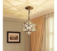 Àe Tête En Laiton Pour Restaurant, Café, Chevet, Couloir, Décorationmaliste, Étoile À Cinq Branches, Éclairage D'Entrée,De Bar Créative
