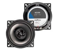 AE100 - Système coaxial 2 Voies 10 cm / 4", Haut-parleurs de Voiture pour Avant ou arrière, système Audio de 60 Watts, Convient également aux Camping-Cars, 1 Paire