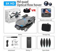 Ae7-Avion de photographie aérienne intelligent à trois caméras 8K,évitement d'obstacles,positionnement du flux optique,quatre axes,2024 - Type Black-8K-1B VR