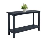 AeasyG HIPS Table Console d'extérieur résistante aux intempéries 48 pouces Table latérale 2 étages pour l'intérieur et l'extérieur Table de buffet multifonction Organiseur de rangement pour l'entrée