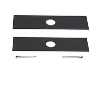 AEB0800 Lame de bordure à trou central de 2,5 cm et goupilles fendues compatibles avec les modèles EGO 56V EA0800/ME0801/ME0800 AEB0800 Système multi-tête de rechange (2 lames + 2 broches)