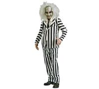 Rubie's Déguisement Beetlejuice homme rayé blanc Taille M/L