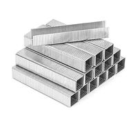 AECCN Kit d'agrafes robustes - 2000 agrafes de qualité supérieure pour pistolet agrafeuse, parfaites pour fixer du matériau, de la décoration, de la menuiserie, des meubles, des portes et des fenêtres