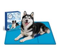 AECCN Tapis Rafraichissant Chien 90 x 50 cm, Tapis Rafraichissant Chat et Chiens, Durable, Anti-Rayures & Non Toxique, Couverture Rafraichissante Chien Pliable Reste Froid Plus Longtemps 【L】